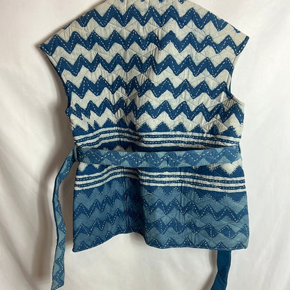 V. DE. VINSTER. Zig zag quilted vest. T.S.