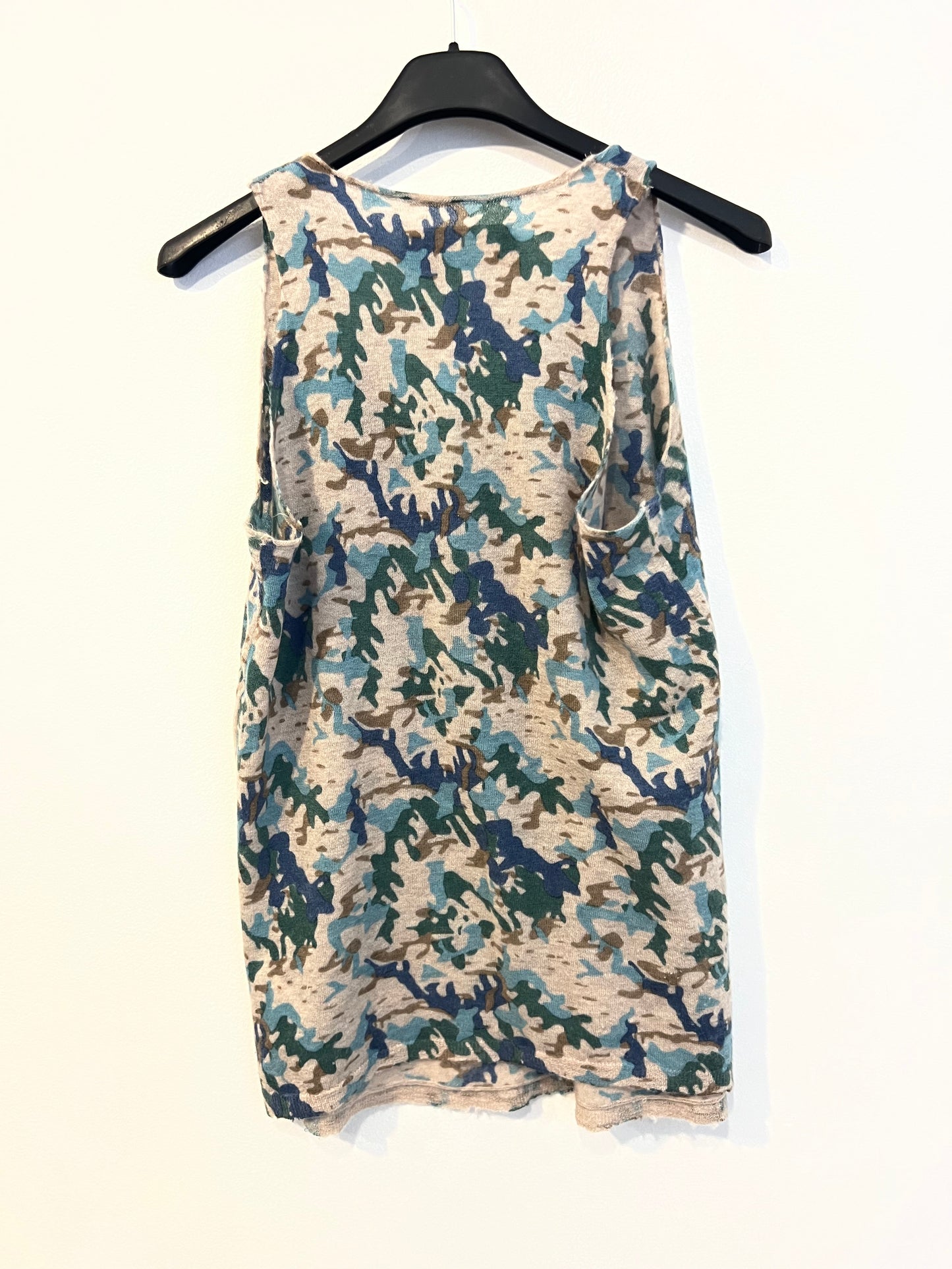 ZADIG &amp; VOLTAIRE. Printed cashmere top. T.S.