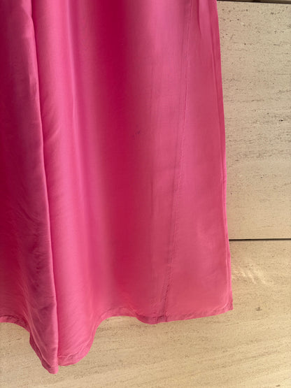 FORTE FORTE. Pantalón rosa seda