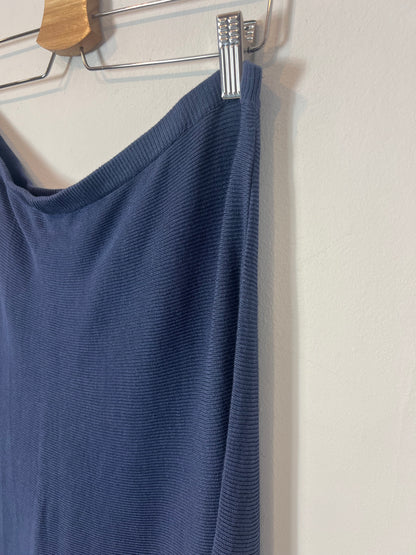 BODYFLIRT. Knitted blue midi skirt. T.L.