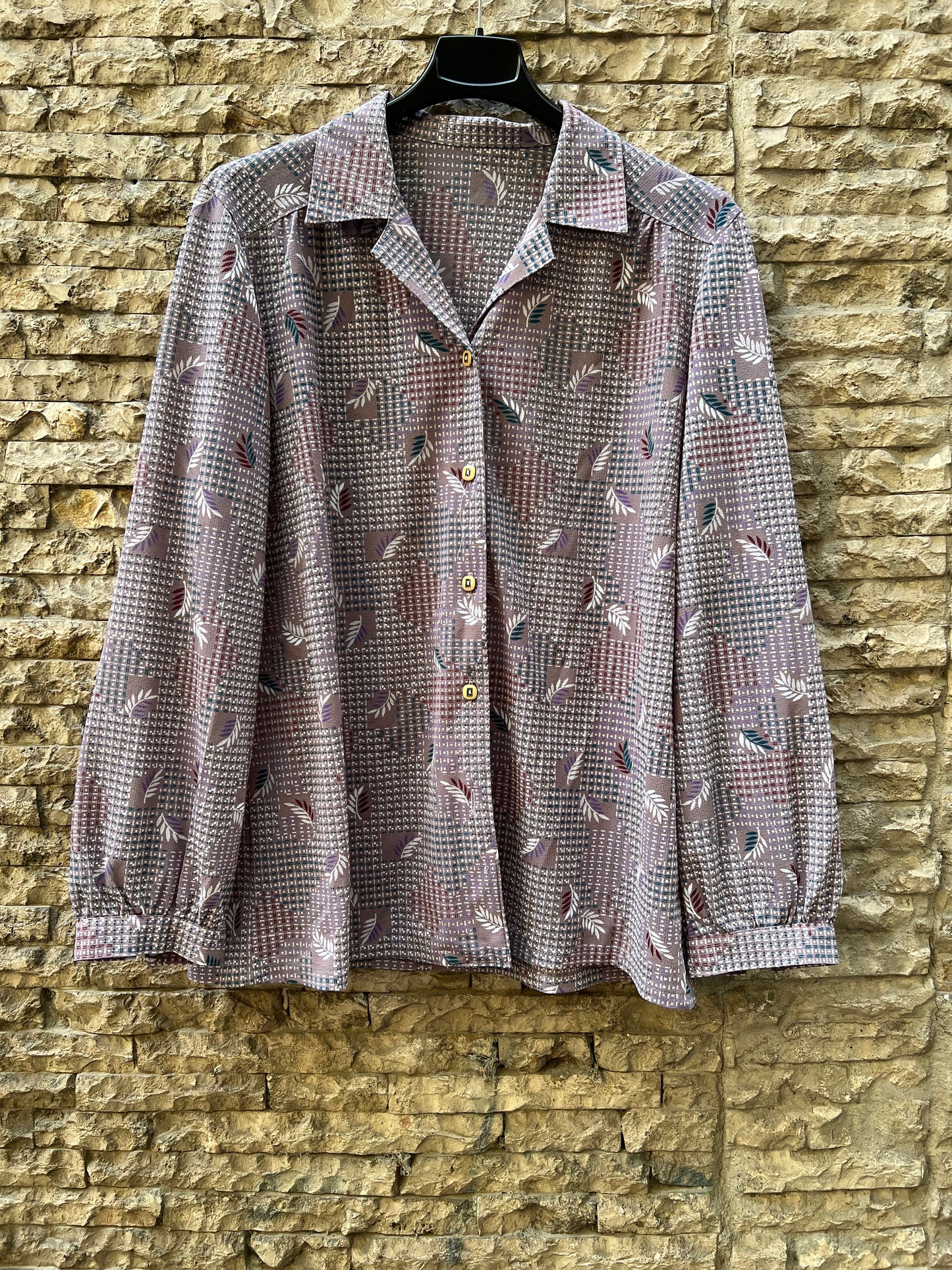 OTRAS. Blusa morada vintage T.u(m)