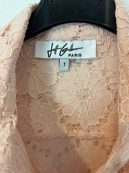 JEFF GALLANO PARIS. Blusa rosa textura