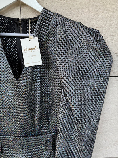 PANAMBI. Vestido estructura hilos