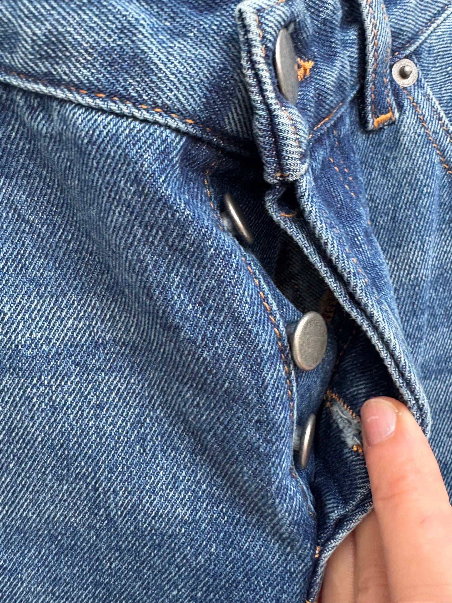 BA&SH. Denim bicolor flare