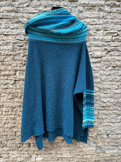MILLMAS. Jersey baby alpaca azules