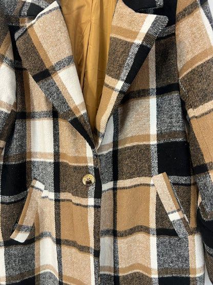 OTRAS. Abrigo paño cuadros T.u(s)