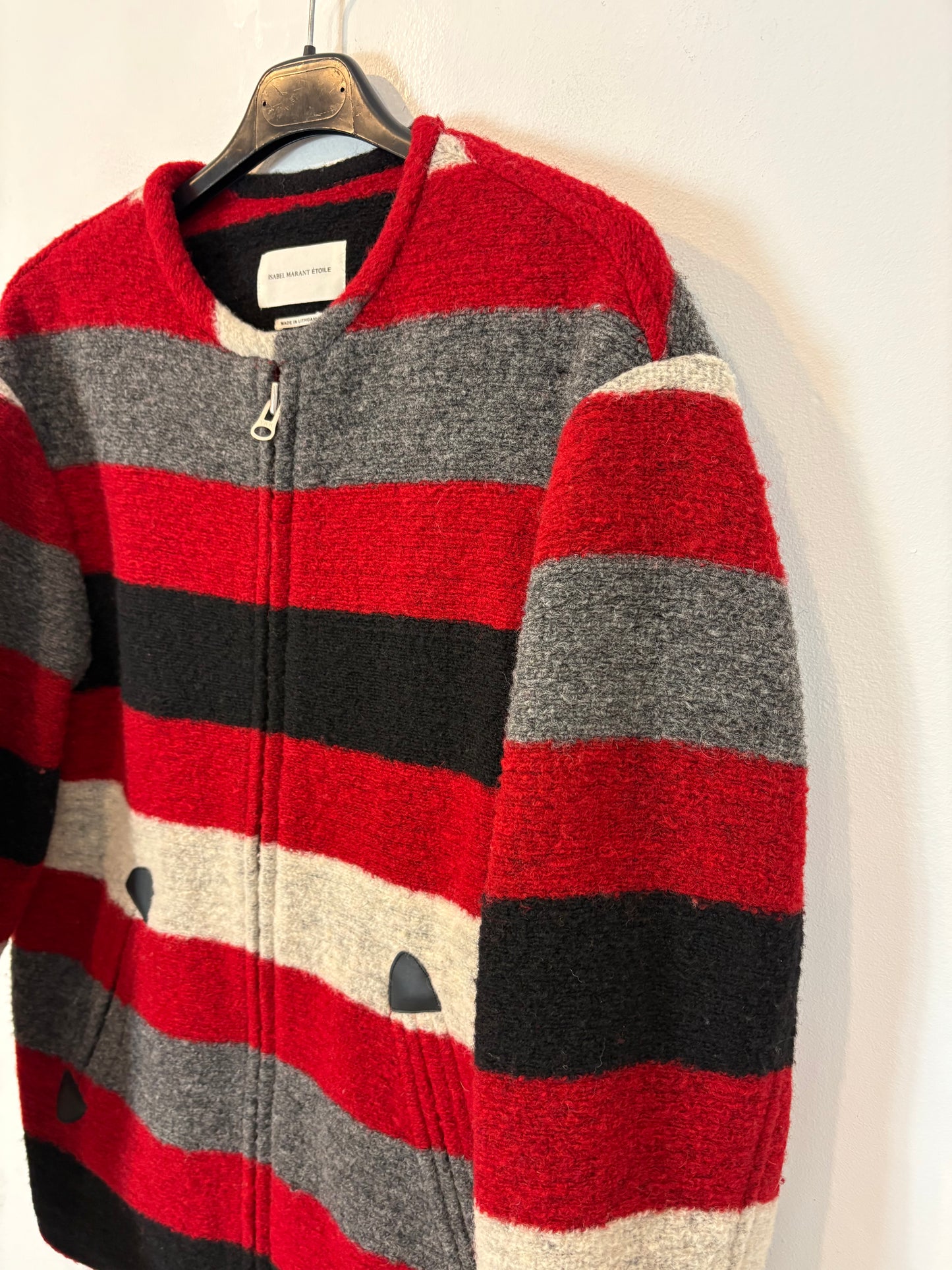 ISABEL MARANT ÉTOILE. Chaqueta tricolor lana