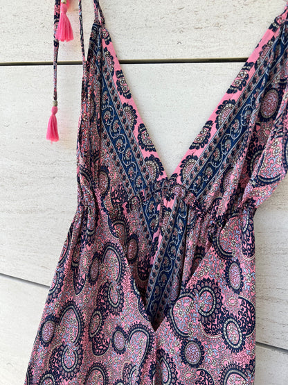 OTHERS. Long printed silk dress. TS