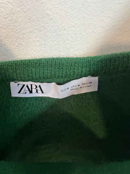 ZARA. Top lana verde. T M