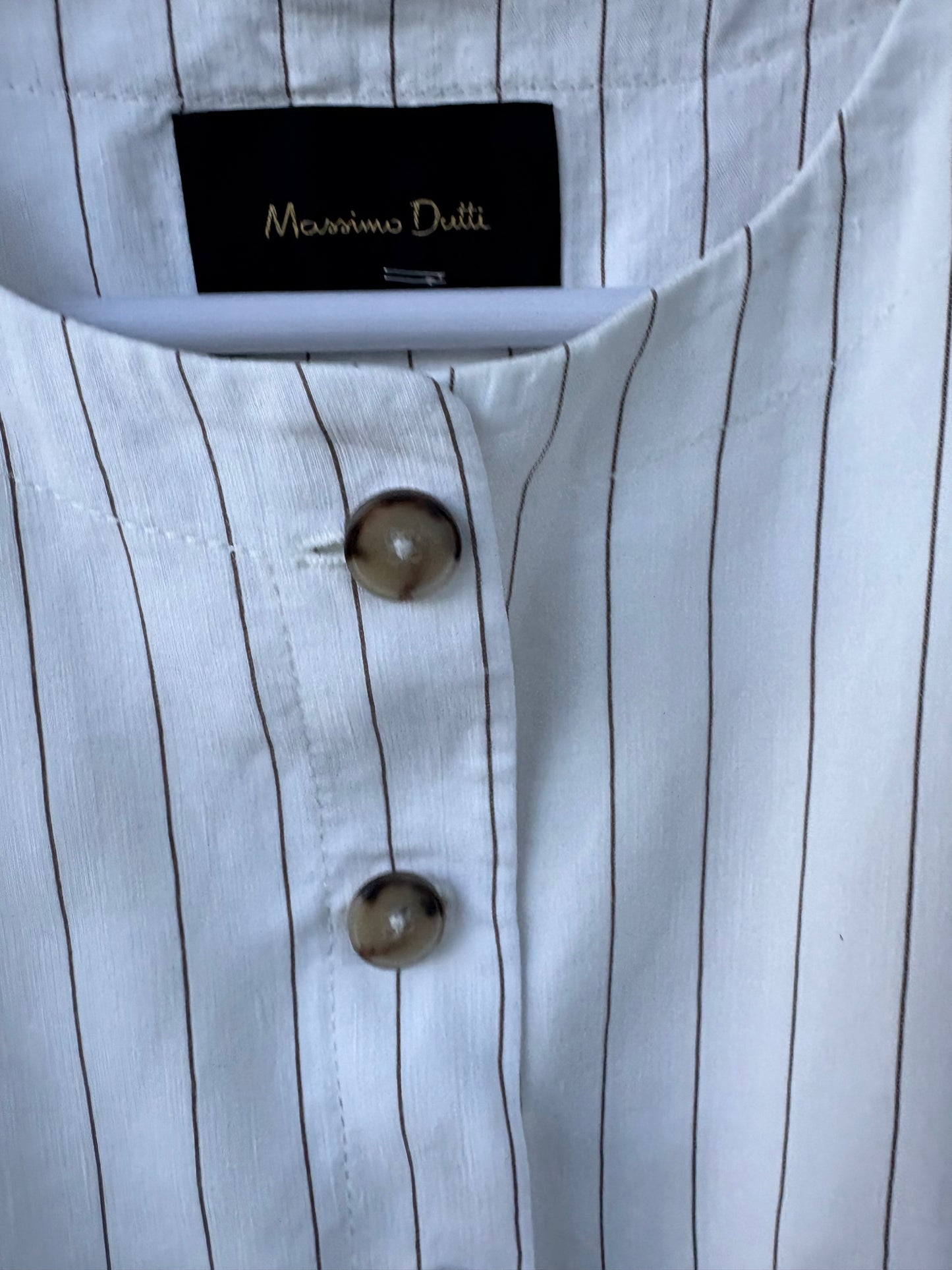 MASSIMO DUTTI. Chaleco mezcla rayas