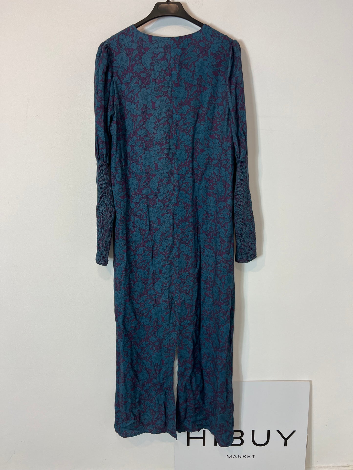 MAGNOLYA. Vestido largo fluido bicolor detalle mangas. T 1(S)