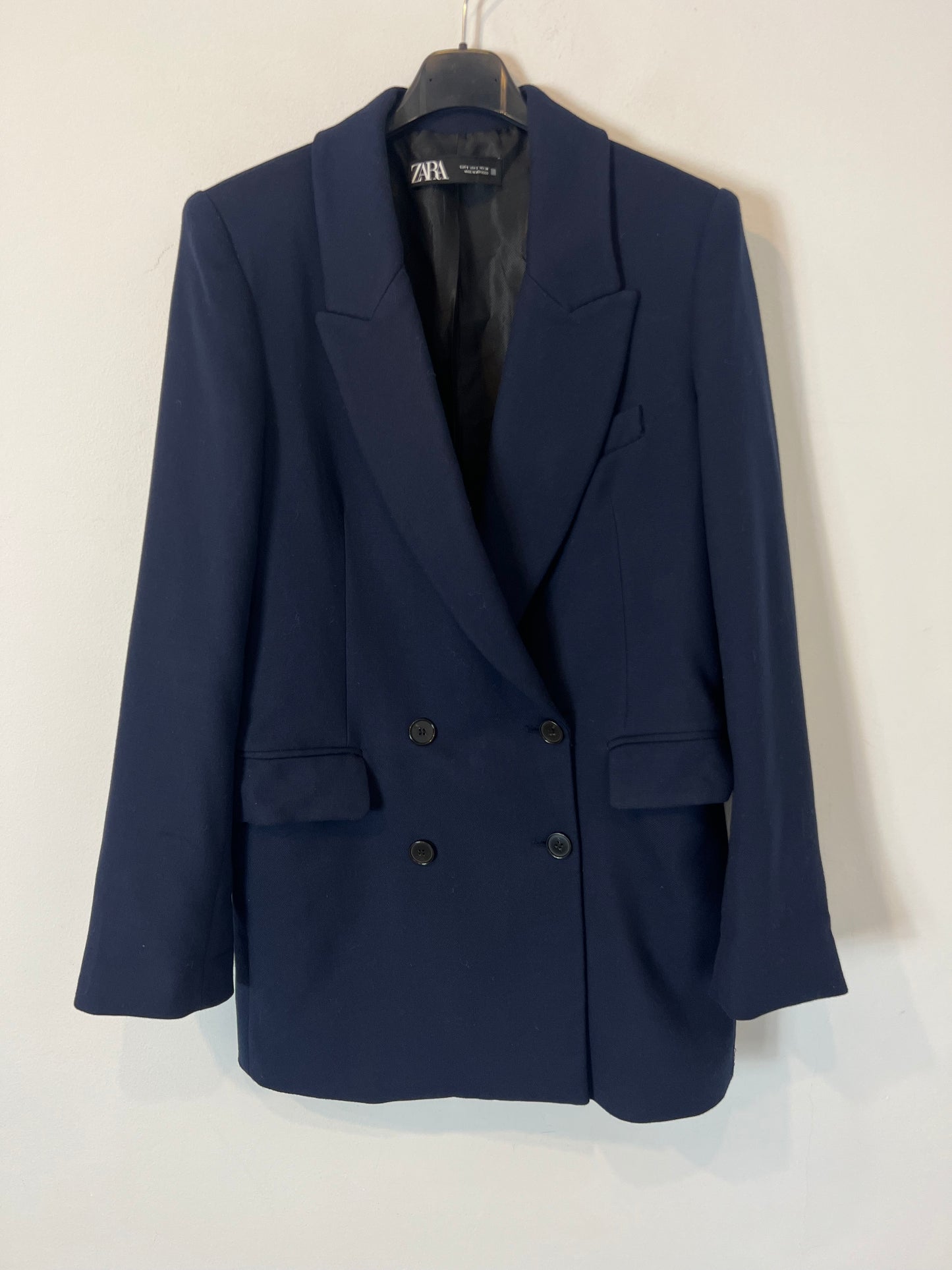 ZARA. Total look blazer y pantalón azul marino. T S