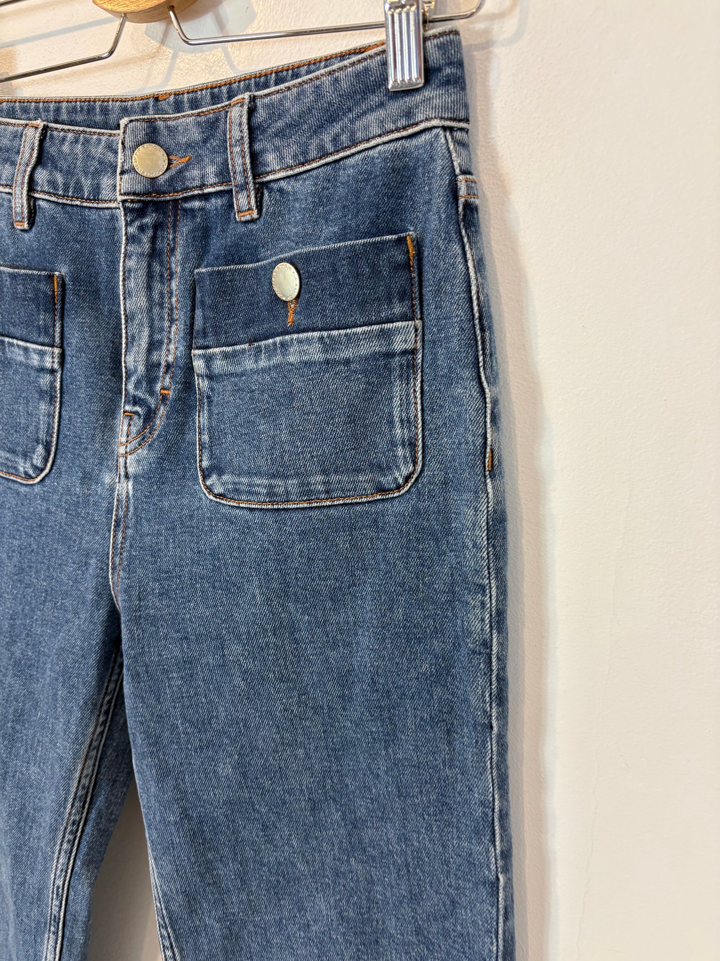 MAJE. Denim bolsillos delanteros