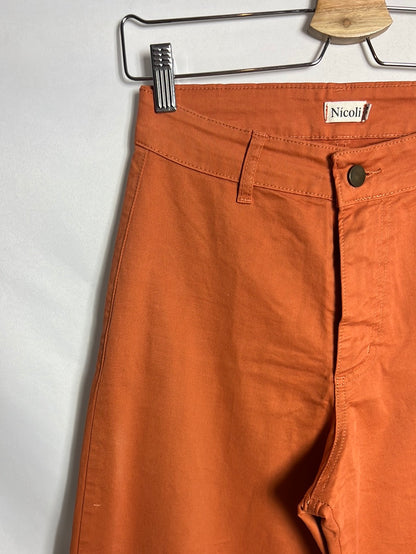 NICOLI. Pantalón culotte naranja.T 34