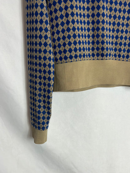 LUMINA. Jersey rombos bicolor. T S