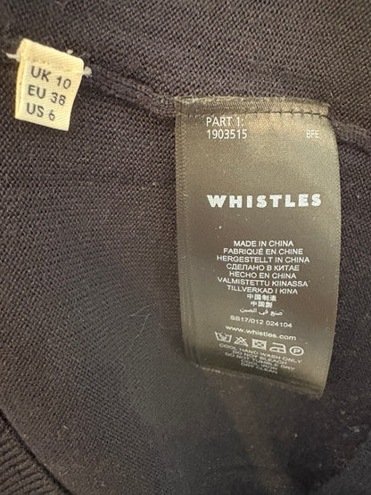 WHISTLES. Merino sweater with shoulder detail. Size 38