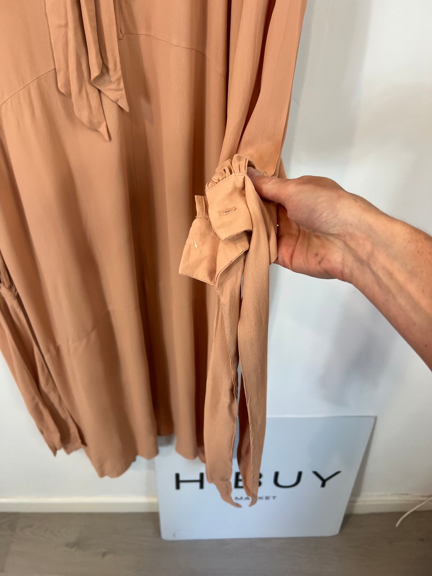 OTRAS. Vestido fluido salmon TU(s)