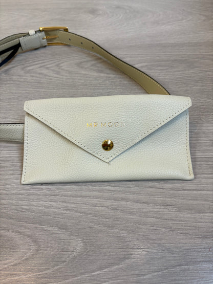 MR MOOD. Cinturón piel color crudo