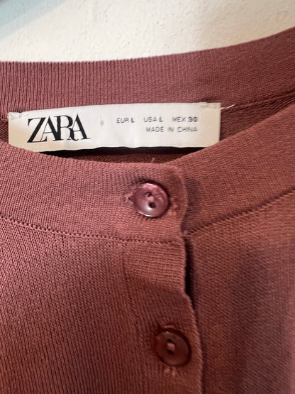 ZARA. Fine eggplant sweater. TL