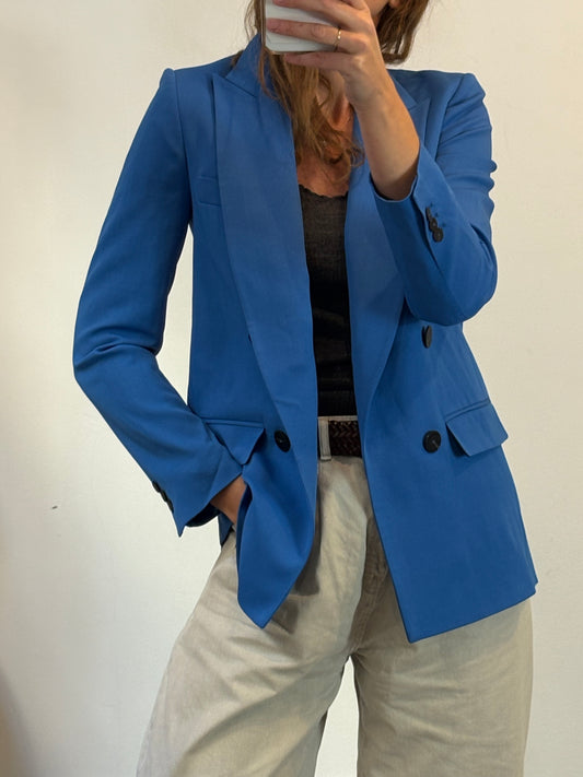 MASSIMO DUTTI. Blazer azul klein