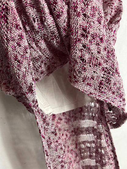 BROWNIE. Crochet midi skirt with shiny threads. Size XS