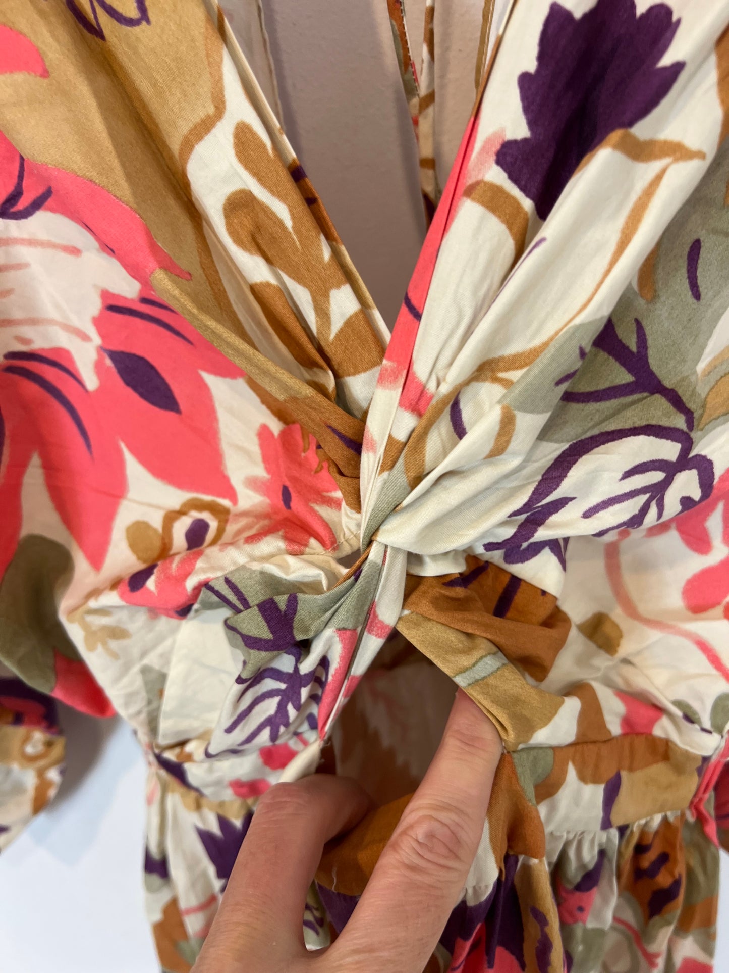 ZARA. Long floral dress T.xs