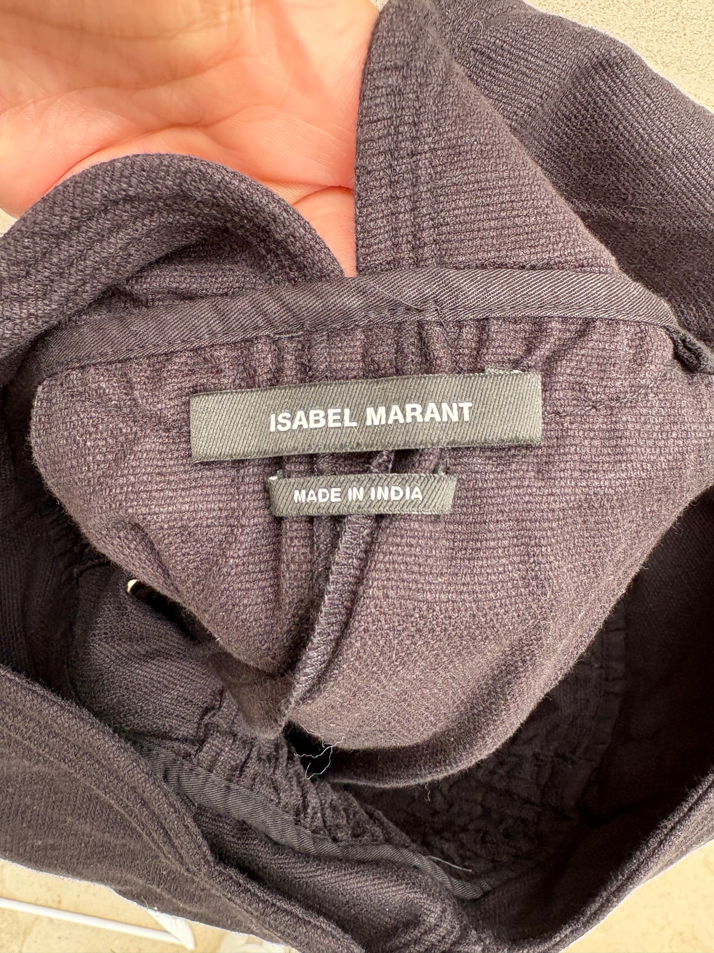 ISABEL MARANT. Top negro detalle tirantes