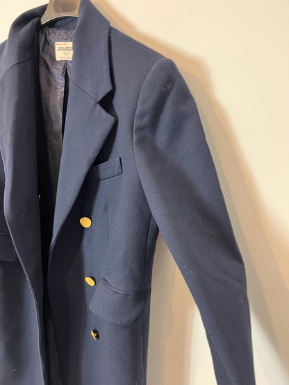 ZADIG&amp;VOLTAIRE. Long blue wool coat. T.S.