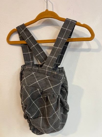 OTRAS. Ranita algodón gris cuadros. T 3 meses