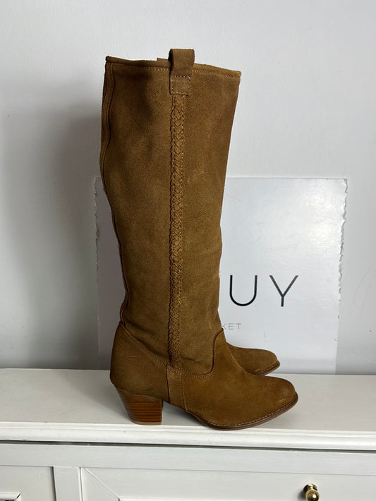 OTRAS. Botas piel camel T.38