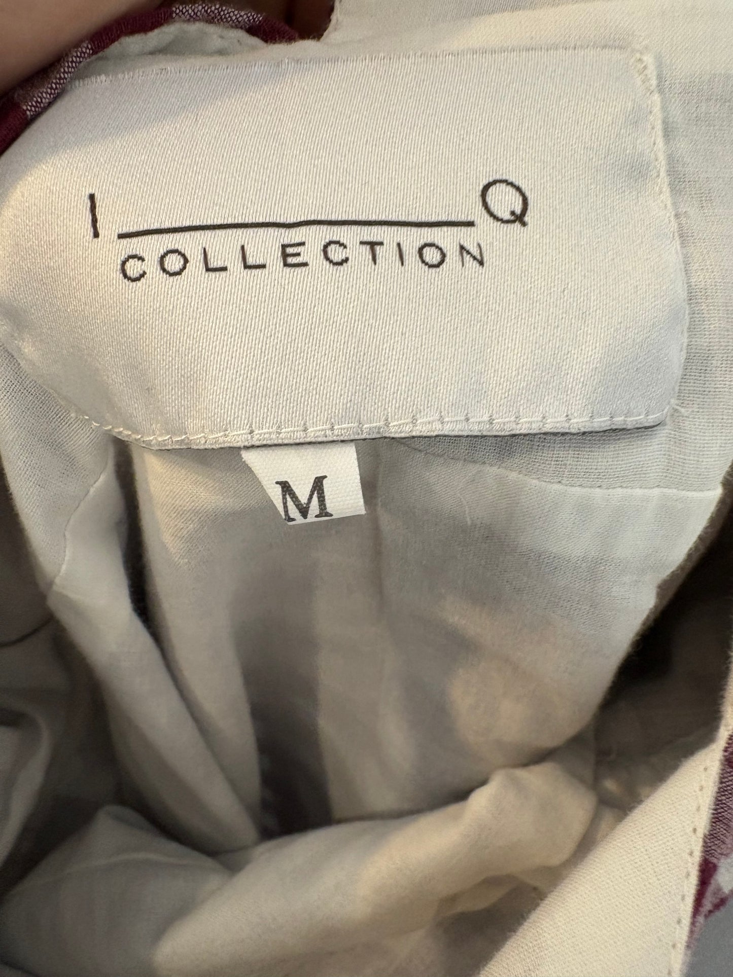 IQ COLLECTION. Vestido largo vichy flecos