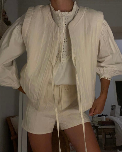 OYSHO. Pantalón corto blanco T.m