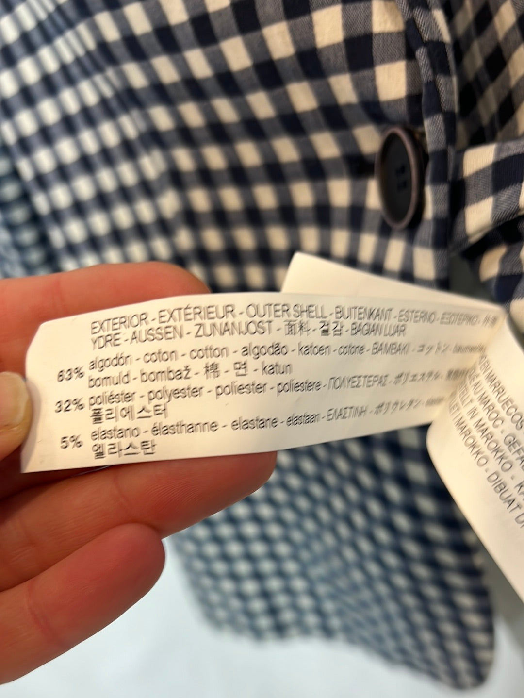 ZARA. Total look cuadros vichí T.s