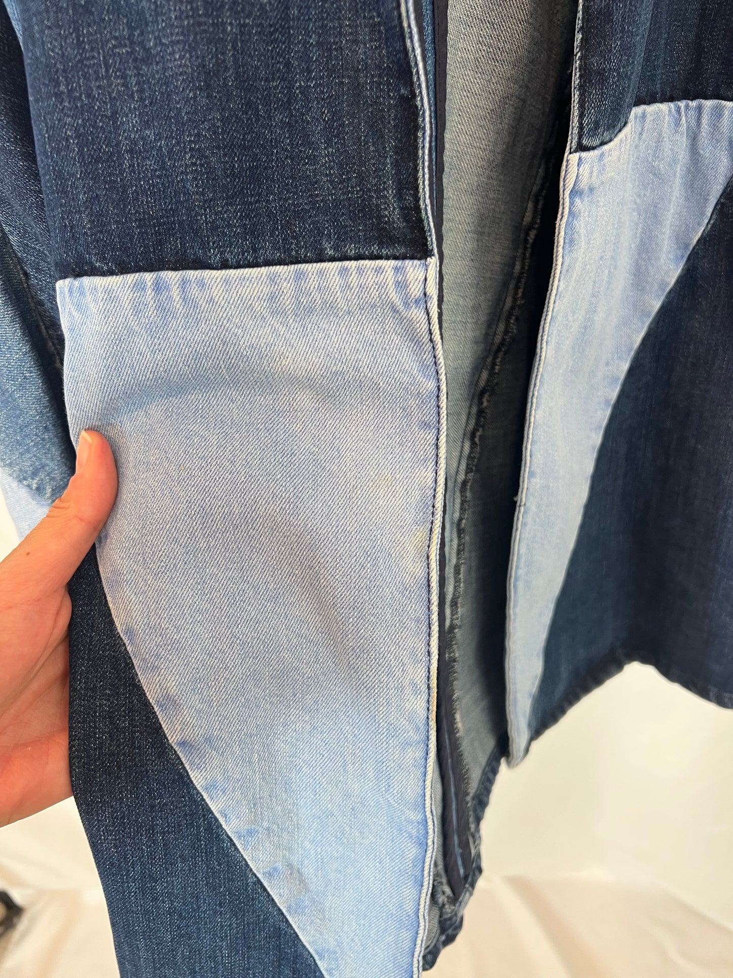 UTERQÜE. Chaqueta denim cinturón T.s