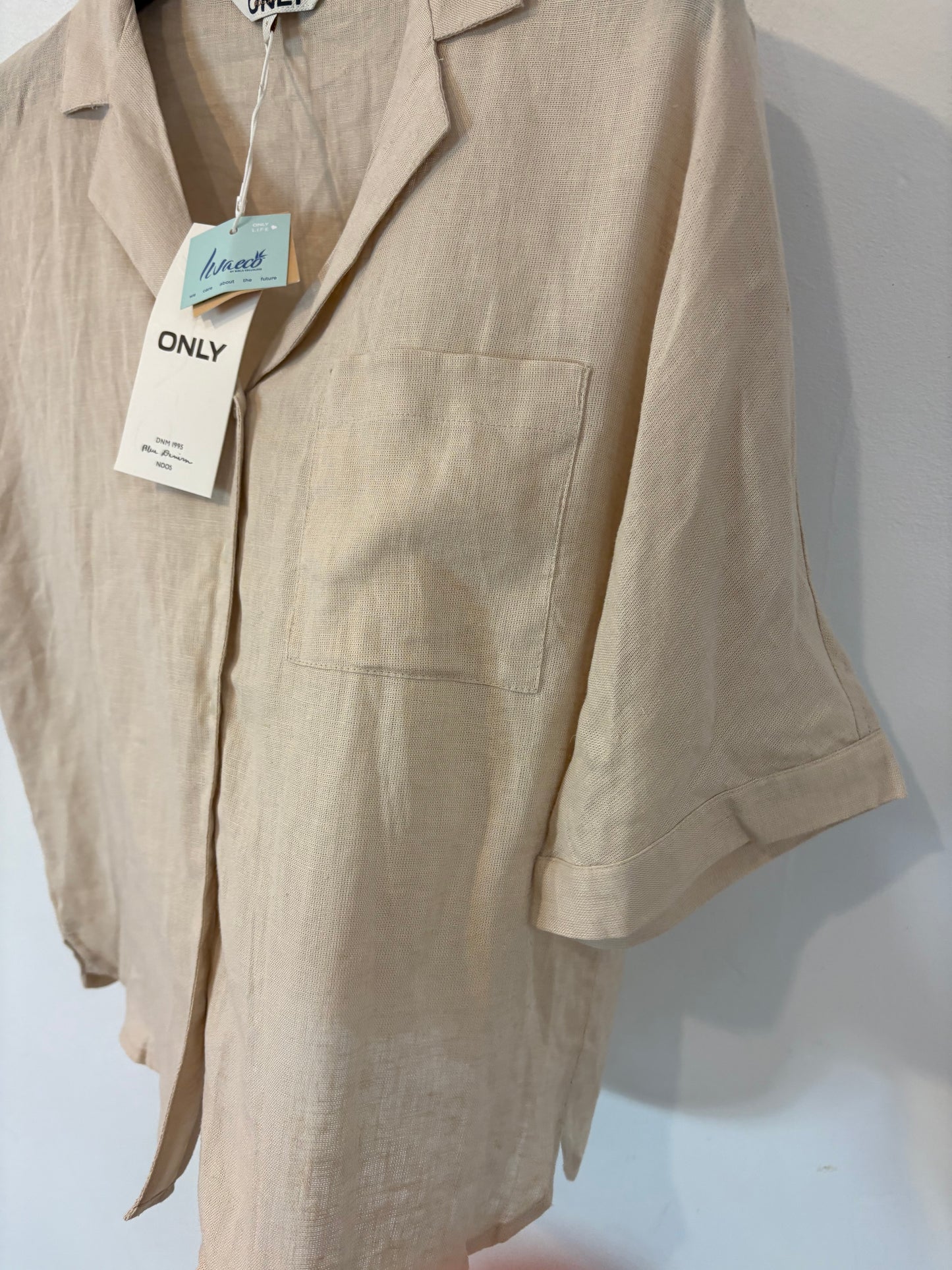 Blusa lino beige