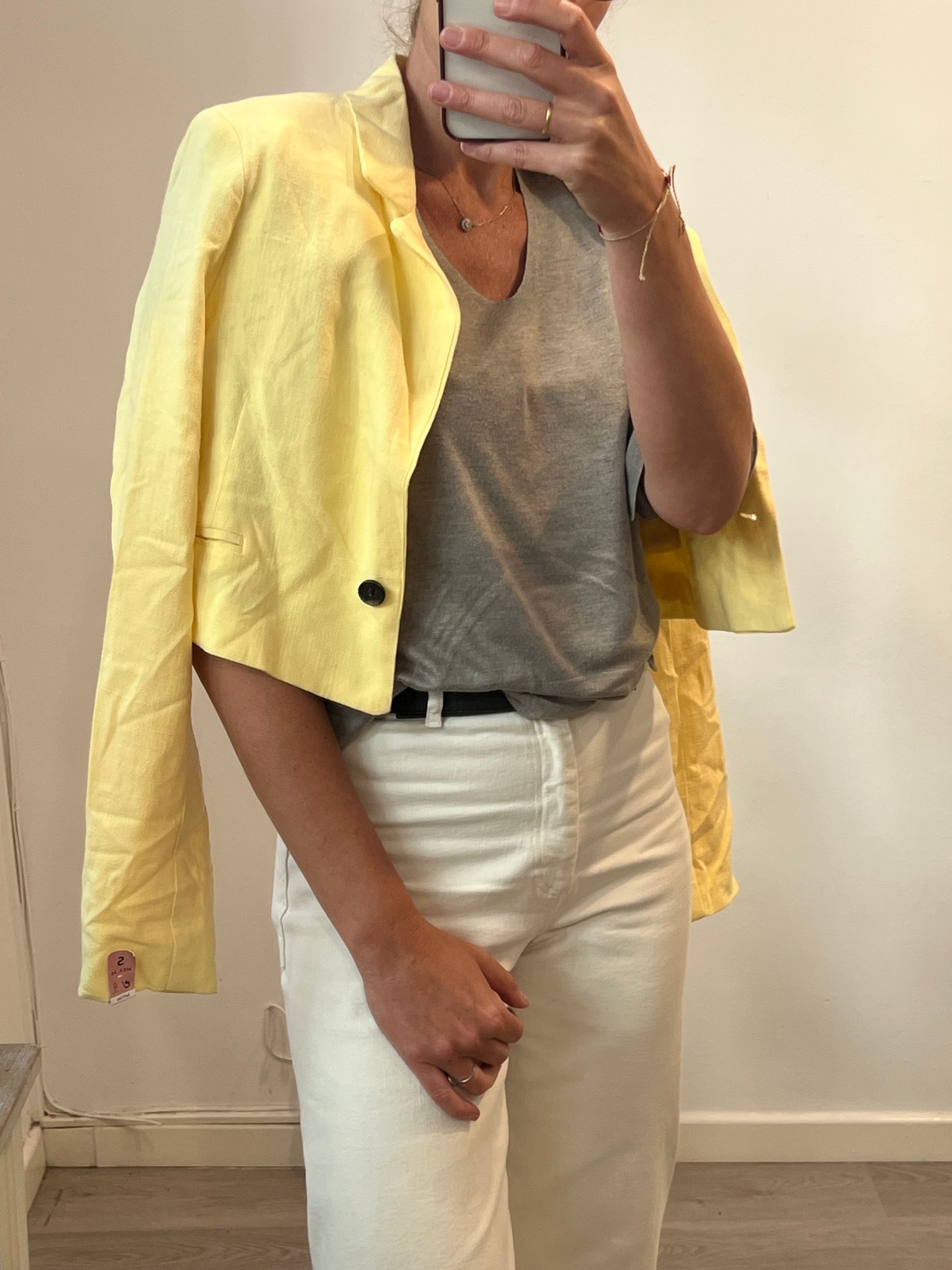 blazer corta amarilla – Hibuy market