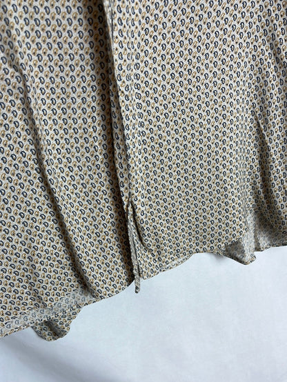 ZARA. Printed beige blouse. T.L.