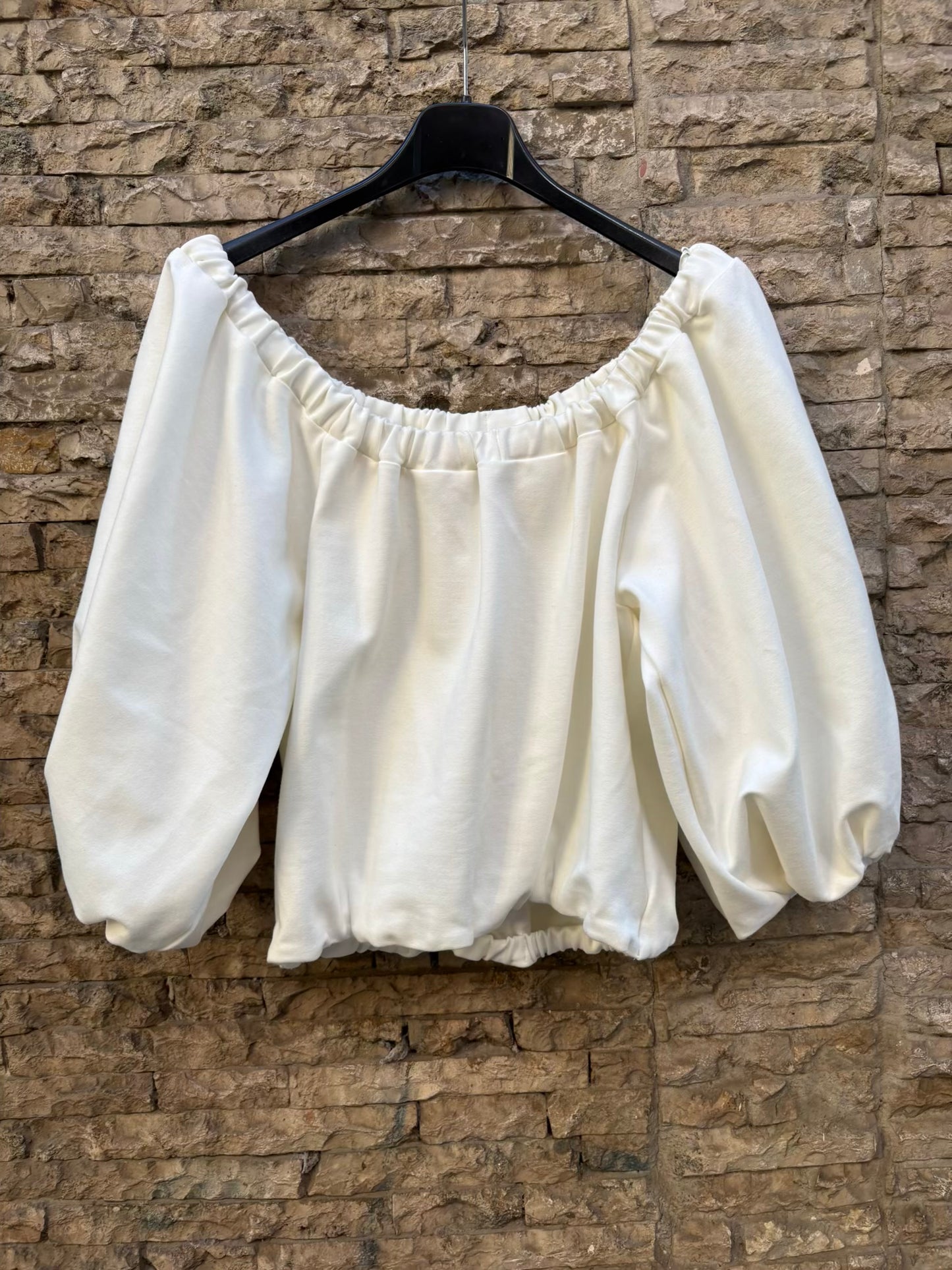 PADOVA. Top blanco volumen