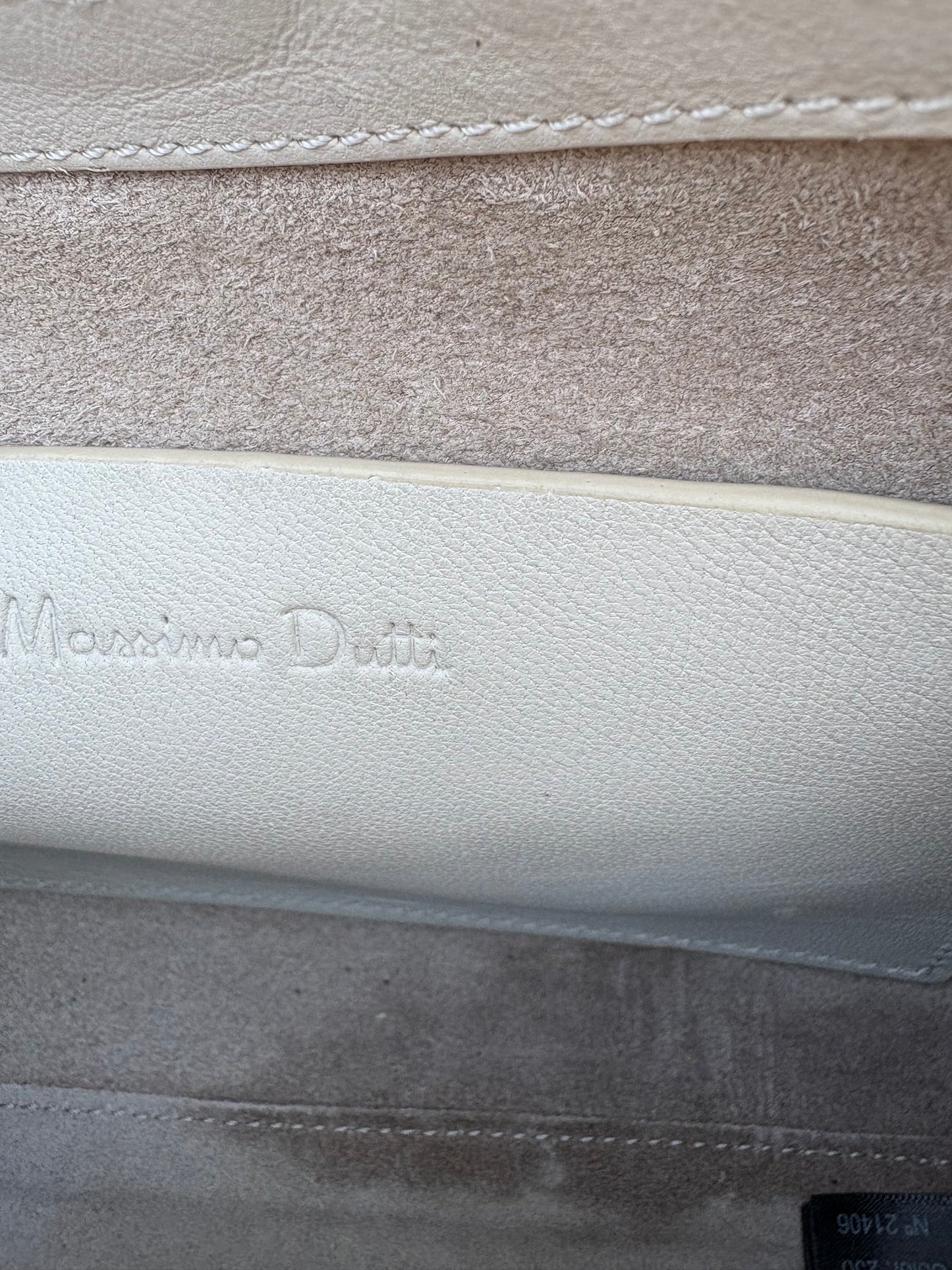 MASSIMO SUTTI. Bolso piel doble asa