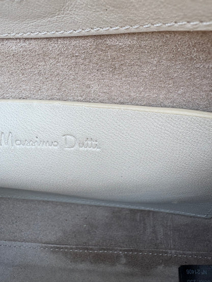 MASSIMO SUTTI. Bolso piel doble asa