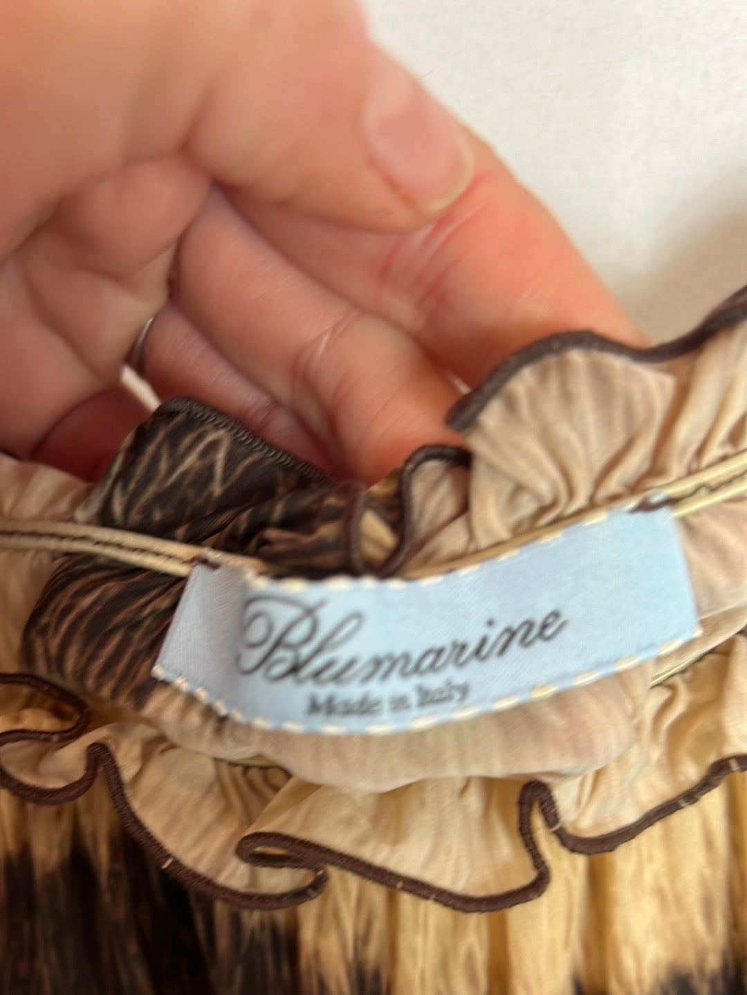 BLUMARINE. Short print dress. TM