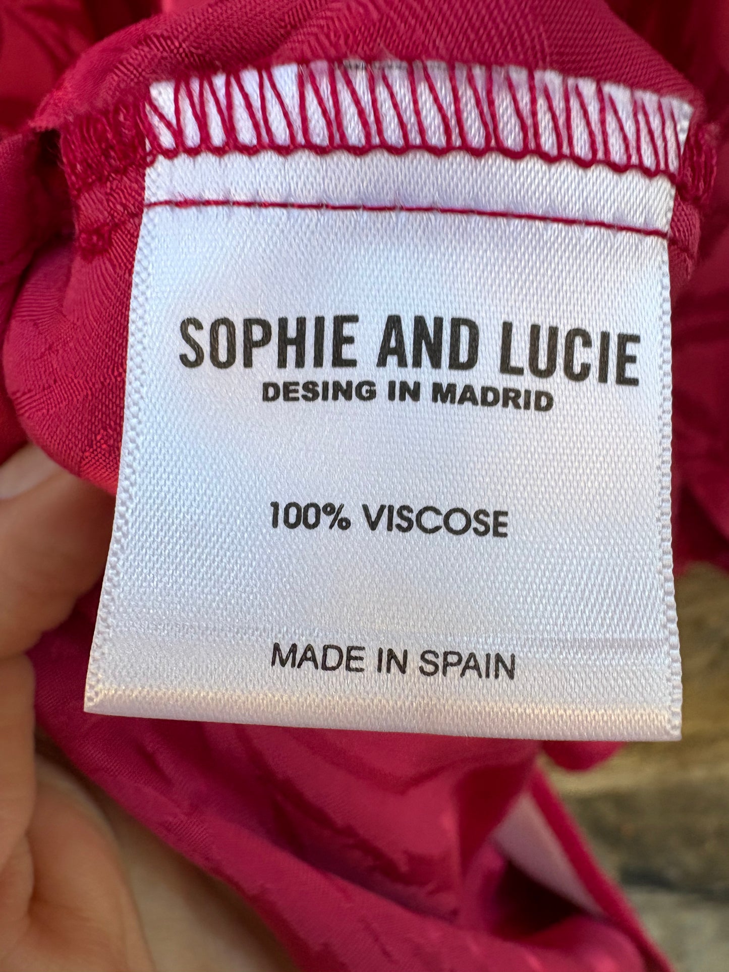 SOPHIE&LUCIE. Total look fucsia fluido. T 36