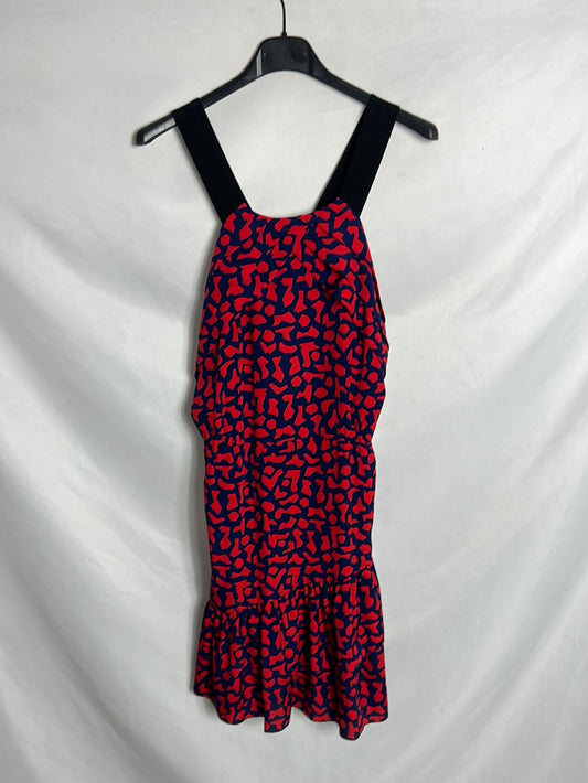 SANDRO. Vestido corto tricolor. T 1(S)