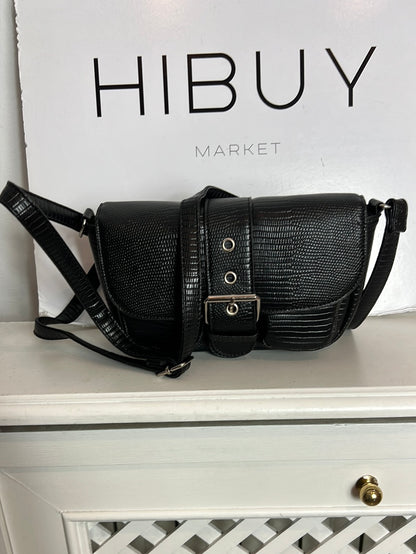 SINSAY. Bolso negro hebilla