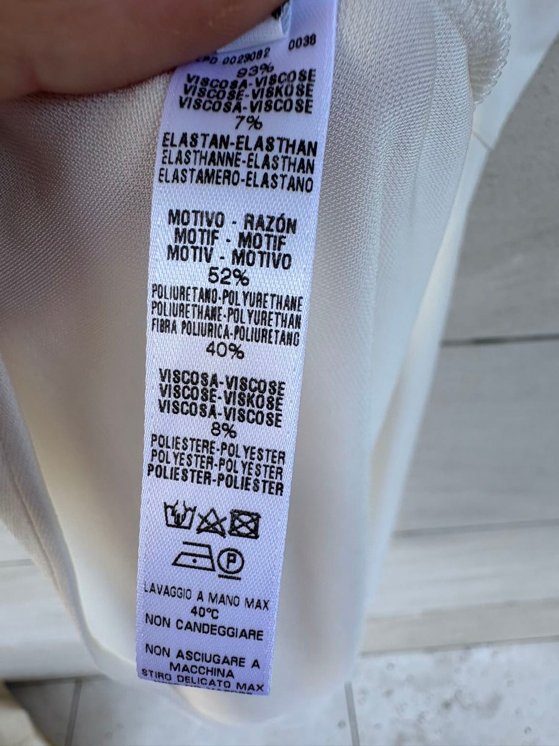 LA PERLA- Vestido blanco  detalle tirantes