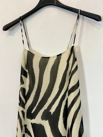 H&M. Vestido largo animal print T.m