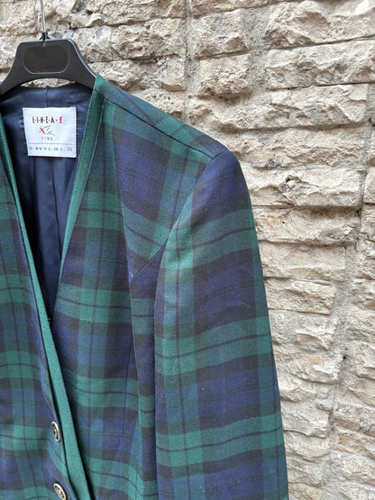 OTRAS. Chaqueta cuadros vintage lana