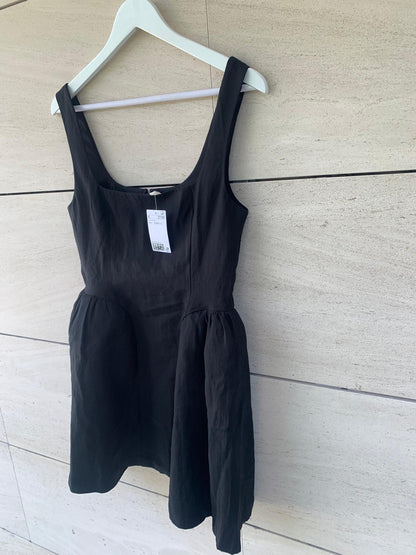 ZARA. Mustard textured back top. TS