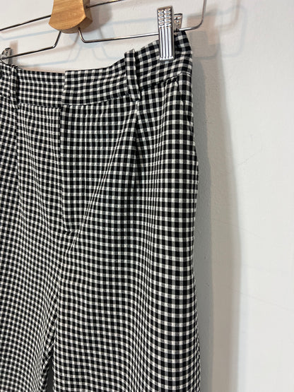 ZARA. Pantalón cuadros textura. T 34