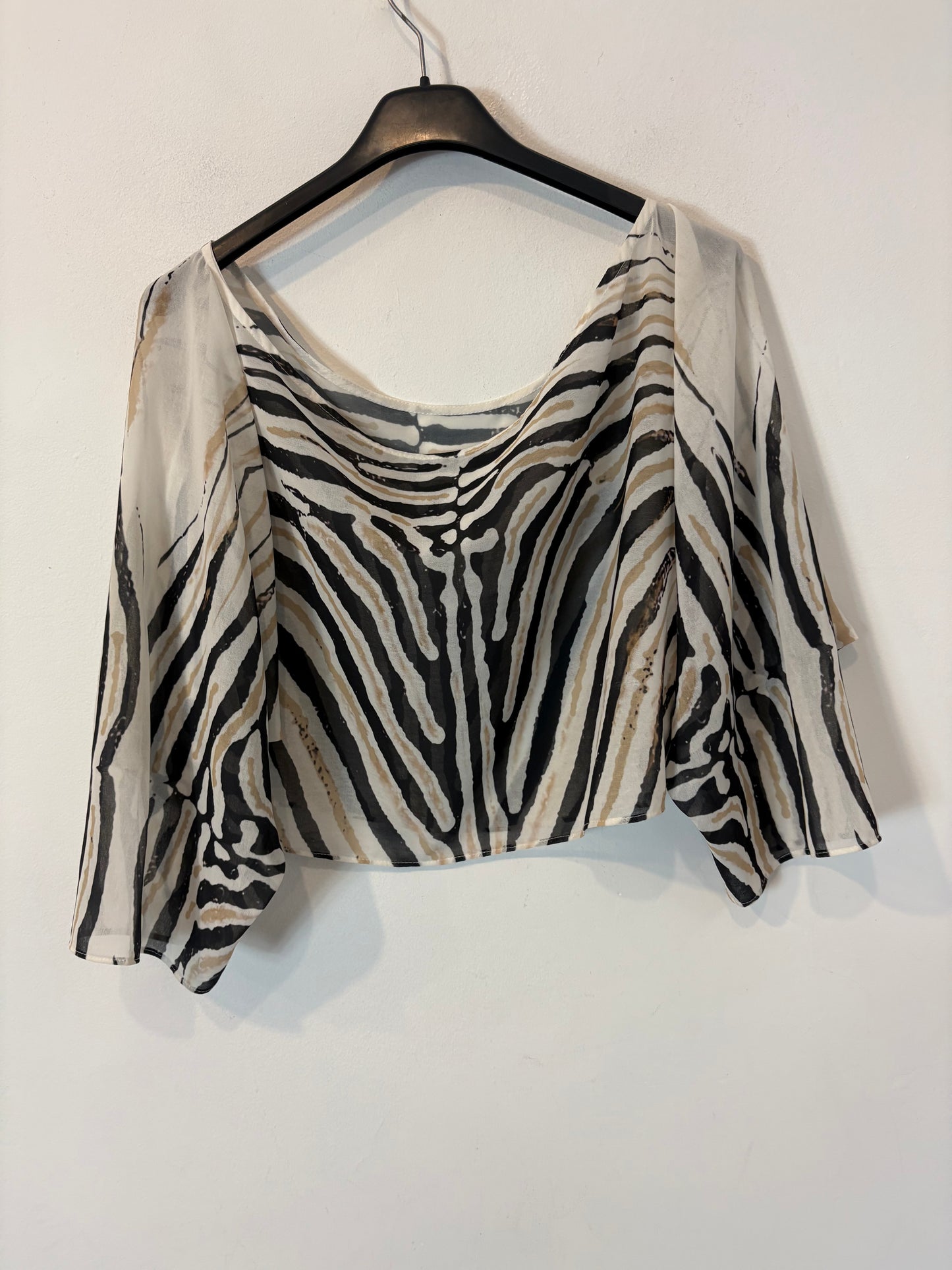 SEZANE. Geometric blend trousers T36